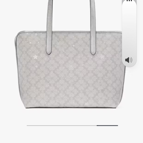 Kate Spade Silver Tote Bag - Picture 5 of 6